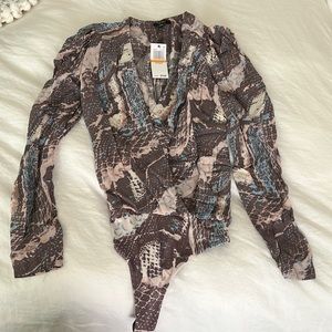 AFRM print thing bodysuit size S
